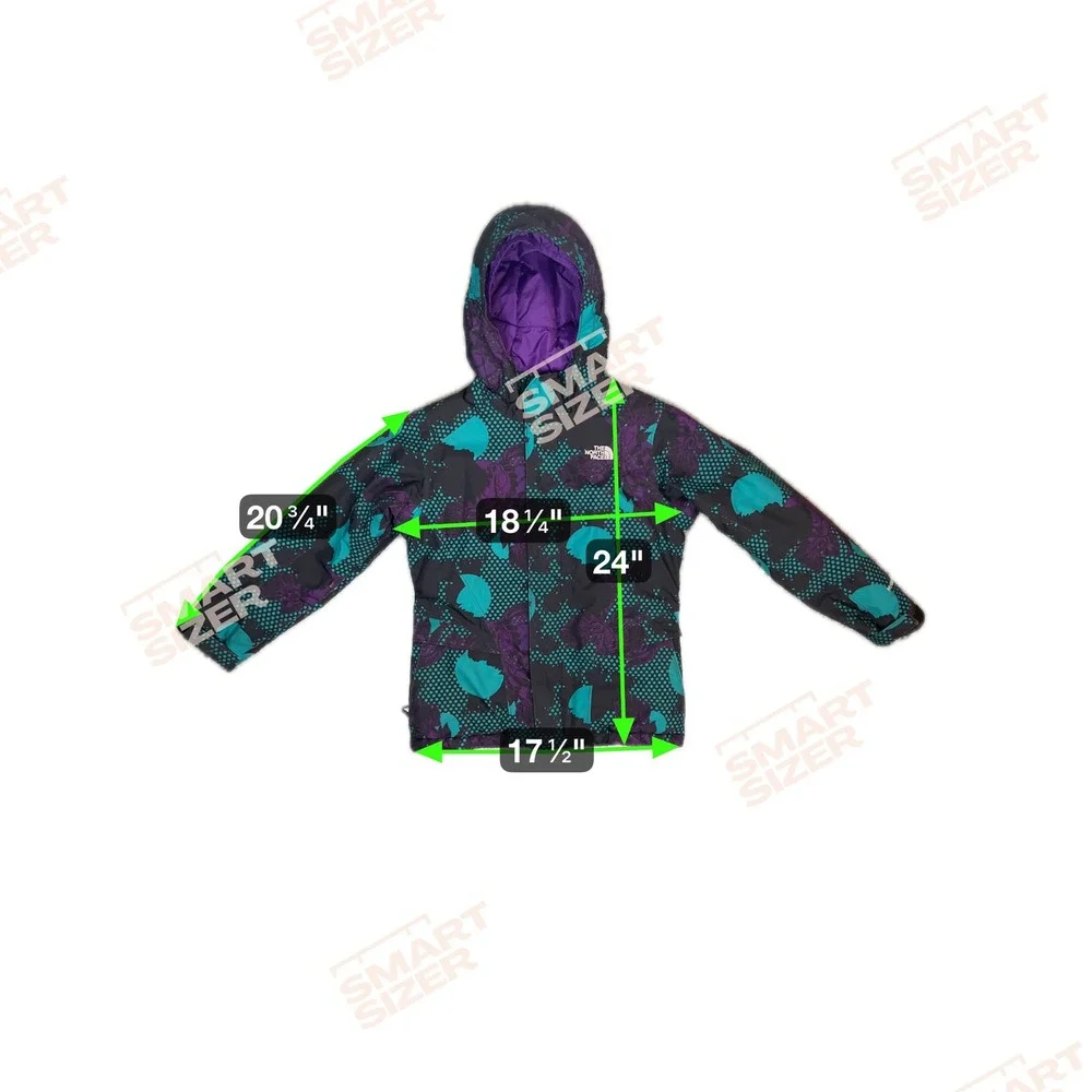 The North‎ Face Kids Heatseeker Jacket Purple Teal Size 10 12 Ski Snowboard Warm